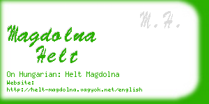 magdolna helt business card